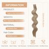 10 Pcs Invisible Tape in Hair Extensions, 20Inch Blonde Tape in Hair Extensions Synthetic, Curly Wavy Hair for Party, Music Festival, Daily Use (Silver Gray) view 4