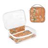 2 Pack Clear Decorative Toiletry Hanging Bag TSA Approved Chic Lily of Valley Terracotta Waterproof Clear Makeup Bag Travel Essential maquillaje para view 3