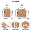 2 Pack Clear Decorative Toiletry Hanging Bag TSA Approved Chic Lily of Valley Terracotta Waterproof Clear Makeup Bag Travel Essential maquillaje para view 4