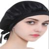 DJJSDMY Silk Bonnet Mulberry Silk Sleep Cap for Women Hair Care 19 Momme Silk Night Bonnet(Grey) view 2