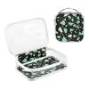2 Pack Clear Decorative Toiletry Hanging Bag TSA Approved Marble Mint Green Water-Resistant Small Makeup Bag Mens Shaving kit maquillaje para view 3