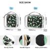 2 Pack Clear Decorative Toiletry Hanging Bag TSA Approved Marble Mint Green Water-Resistant Small Makeup Bag Mens Shaving kit maquillaje para view 4