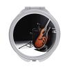 FJWKLRBV Musical Instrument Guitar Compact Mirror Portable Makeup Mirror 1x/2x Pocket Mirrors Adjustable Hand Held Mirrors for Purse, Pocket,Travel Daily Use view 1