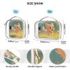 2 Pack Clear Decorative Toiletry Travel Bag TSA Approved Chibi-Style Cartoon Cute Dog Water-Resistant Makeup Brush Bag Mens Shaving kit de maquillaje view 4