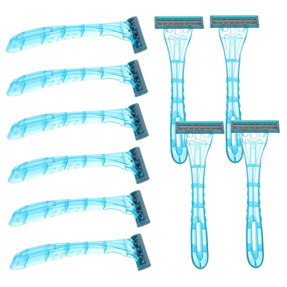 HONMEET 20pcs Men Women Disposable Razors Hair Remover for Face Travel Shaver Supply