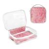 2 Pack Clear Decorative Mens Toiletry Bags TSA Approved Peach Marble Transparent Makeup Brush Bag Travel Essential maquillaje view 3