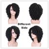 BIBHAIR Dreadlock Wigs Short Twist Braiding Synthetic Hair 8 Inches Color 1B Afro Curly Faux Locs Wig for Women and Men view 3