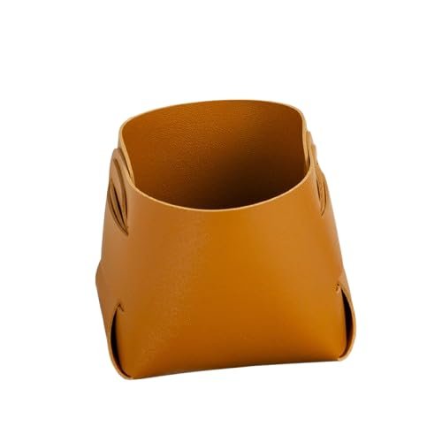 1Pcs PU Leather Storage Box Nordic Desktop Decorate Jewelry Keys Display Tray Makeup Organizer Container Plants Holder Makeup Brush Storage Box