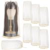 6Pcs Portable Wigs Storage Bags Adjustable Wigs Bag With Drawstring Travel Wigs Protector Professional Wigs Organized view 2