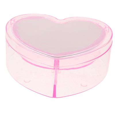 ABOOFAN Boys and Girls Hair Accessories Organizer Box Heart-Shaped Double Layer Storage Container Jewelry Case Girls Hair Clip Holder for Children Desktop Storage