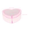 ABOOFAN Boys and Girls Hair Accessories Organizer Box Heart-Shaped Double Layer Storage Container Jewelry Case Girls Hair Clip Holder for Children Desktop Storage view 2