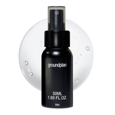 groundplan SOS Witch Rescue Mist (Black) - 80% Witch Hazel Toner with Cica for Redness Relief, Calming Spray for Sensitive Skin, Korean Skin Care (1.69fl oz)