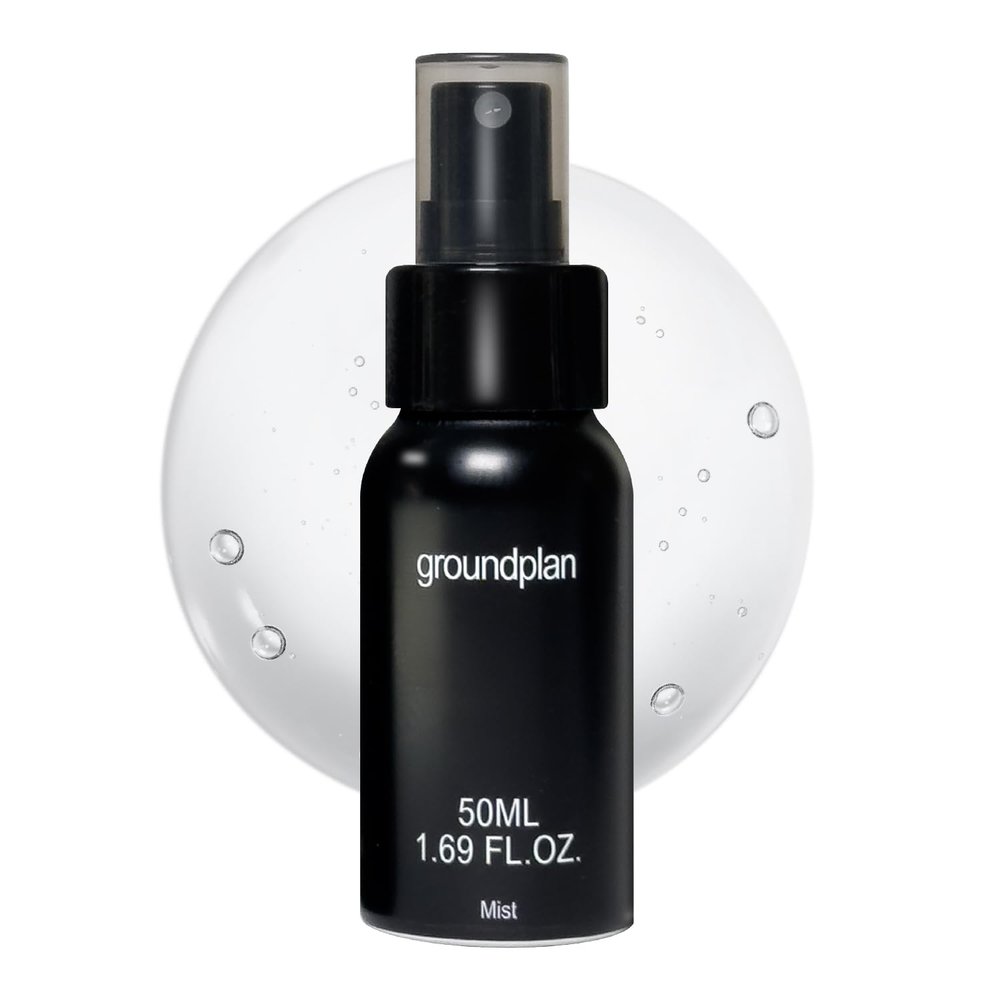groundplan SOS Witch Rescue Mist (Black) - 80% Witch Hazel Toner with Cica for Redness Relief, Calming Spray for Sensitive Skin, Korean Skin Care (1.69fl oz)
