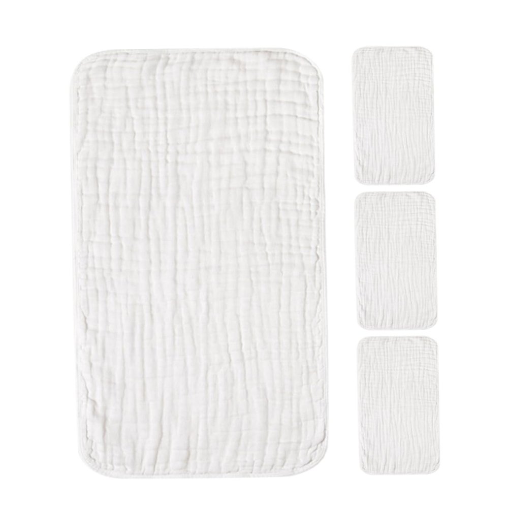 DEARMAMY 4pcs Washcloths Quick-Drying Cotton Towels for Newborn Face Washing Highly Absorbent and Breathable for Daily Use and Showers