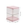 DEARMAMY 2layer Portable Jewelry Organizer Layers Rotating Storage Case for Makeup Sponges Pads and Small Accessories Elegant Dustproof Design for Vanity and Home Use view 2