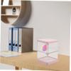 DEARMAMY 2layer Portable Jewelry Organizer Layers Rotating Storage Case for Makeup Sponges Pads and Small Accessories Elegant Dustproof Design for Vanity and Home Use view 4