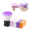 BIUDECO Professional Nail Art Tool Cleaning Brush Nail Brushes Scrub Mushroom High Elastic Sponge for Salon view 2