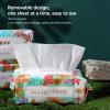 Cotton Face Wipes | Thick Facial Paper Towels Pearl Pattern Design | Large Cotton Towels for Washing Face, Dry Wipes for Sensitive Skin, Makeup Removal, Daily beauti Routine & Hygiene Use view 2