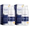100% Silicone Scar Gel 2 Pack: 2 x 1.06oz Tubes for Surgical Scars, C-Section, Acne, Keloids, Burns, Stretch Marks  Advanced Scar Treatment for Old & New Scars view 1