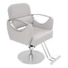 360 Rotatable Hairdressing Chair, Hydraulic Barber Chair, Reclining Salon Hair Chairs with Height Adjustable, Aluminium Alloy Footrest, Beauty Spa Cosmetology Shampoo Equipment (Light Grey) view 1