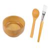 AUTSUPPL Diy Facemask Mixing Bowl Set Bamboo Bowl Brush Spoon Facial Mask Tool Set view 1