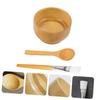 AUTSUPPL Diy Facemask Mixing Bowl Set Bamboo Bowl Brush Spoon Facial Mask Tool Set view 4