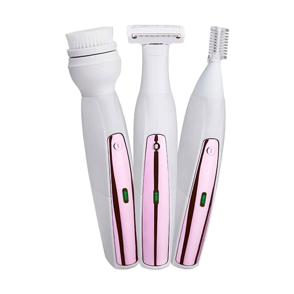 Datianu Epilator, Wet & Dry Electric Hair Removal, Rechargeable Lady Cordless 3 in 1 Shaver Women's Razor Bikini Trimmer for Leg Armpit Hair Wet and Dry Waterproof
