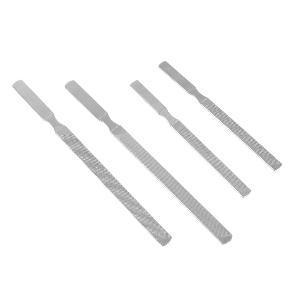Beaupretty 4pcs Professional Nail File Fine Heavy Duty Files Manicure Sanding Strips Nail Salon Tools Rustproof Comfortable Handle