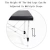 PPXCZZ Adjustable Facial Bed for Estheticians, Tattoo Table with Adjustable Headrest, Aluminum Alloy Frame & High-Density Sponge for Salon & Clinic Use view 3