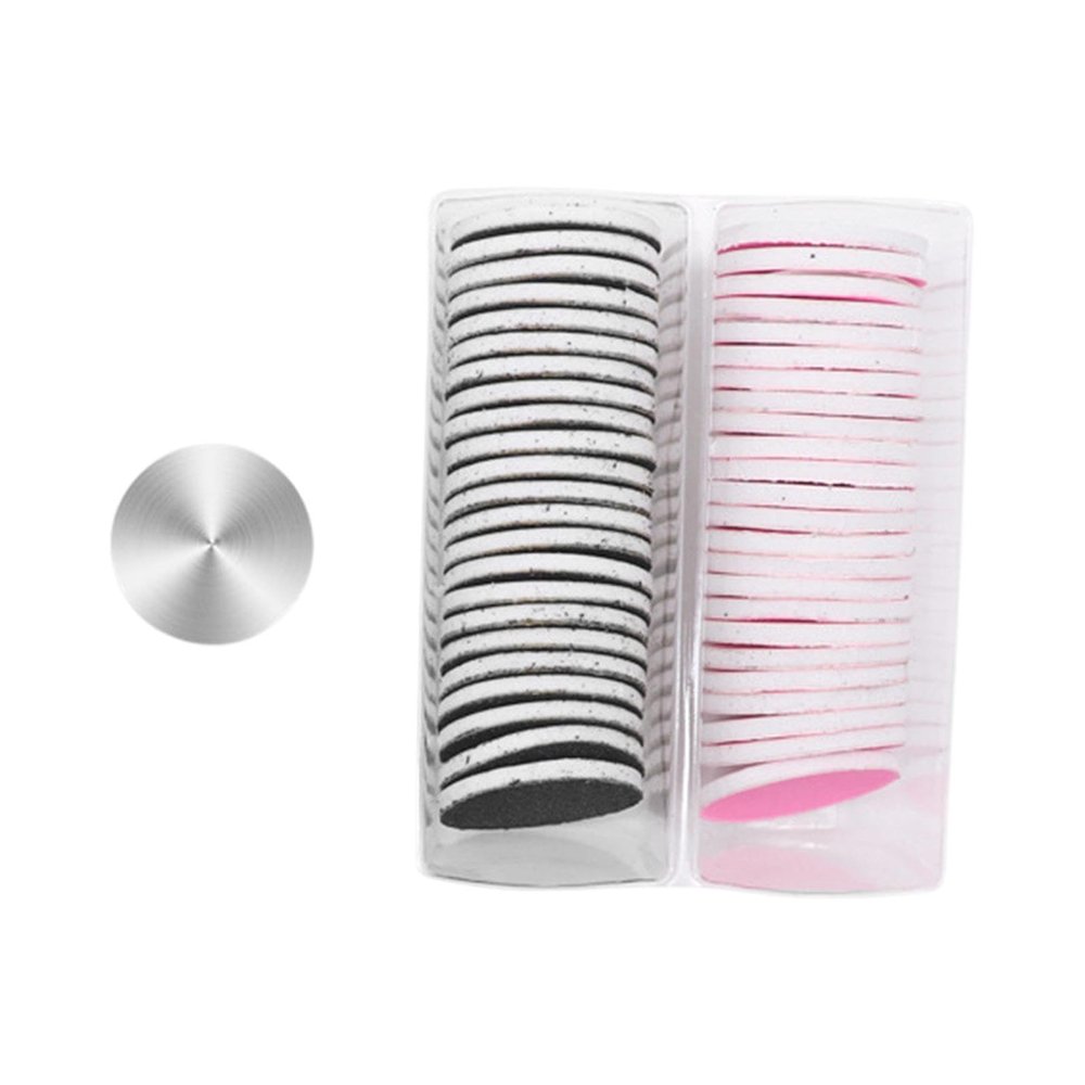 50x Replaceable Sandpaper Discs for Feet Callus Remover, 25mm Pedicure Refill Set with Grinding Nail