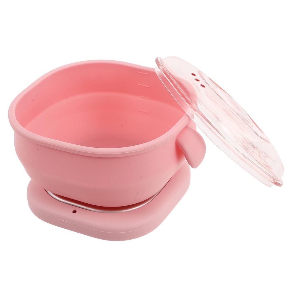 CALLARON Portable Hair Removal Wax Warmer with Nonstick Silicone Pot Rapid Heating Wax Melting Machine for Easy Hair Removal Travel-friendly Design Us Plug Pink