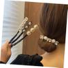 VICASKY 2Pcs Pearl Hair Bun Maker Hair Donut Bun Holder DIY Hairstyle Tools for Women Girls Elegant Hair Bun Former Accessories for Daily and Special Occasion Styling view 4
