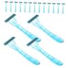 SAFIGLE 20pcs Individually Wrapped Razors for Men Body Hair Razor Armpit Shaver Leg Hair Trimmer Travel Stainless Steel Disposable Hotel Toiletries view 1