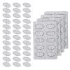 200 PCS Grit Sandpaper Sheets, 100/150/180/240 Nail Paper Sheets Self-Adhesive Nail Pads Nails Care Tools Polishing Sandpaper Slant Heads Art Pre-Polishing Sandpapers for Home Salon Nails and Foot view 1