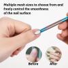 200 PCS Grit Sandpaper Sheets, 100/150/180/240 Nail Paper Sheets Self-Adhesive Nail Pads Nails Care Tools Polishing Sandpaper Slant Heads Art Pre-Polishing Sandpapers for Home Salon Nails and Foot view 3