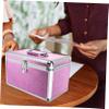 Holibanna Sturdy Portable Aluminum Case Decorative Storage Box for Travel Large Capacity Medicine Case Safety Clasp view 4