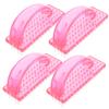AUTSUPPL 4pcs Stiff Bristle Nail Brush for Cleaning Fingernails Toenails Nail Scrubbers for Manicure Compact Lightweight Design for view 1