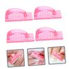 AUTSUPPL 4pcs Stiff Bristle Nail Brush for Cleaning Fingernails Toenails Nail Scrubbers for Manicure Compact Lightweight Design for view 2
