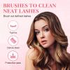 Eyelash Comb Eyelash Separator Tool, Arc Designed Eyelash Comb Separator, Eyelash Brush Separator With Metal Teeth Eyelashes Grooming Tool for Eye Cosmetic Brush Tool (Mix, 3pcs) view 2