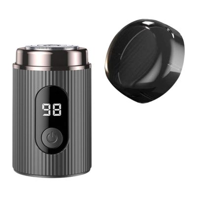 NinthAvenue Basics USB Mini Shaver for Men's Facial and Beard Care, Grey