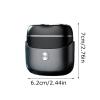 Pocket Shaver, Rechargeable Travel Groomer, Type-C Charging, 6.2x7cm Full Body Washable, Magnetic Electric Shaver, Double Head for Men Environments and a Cutter Head view 2