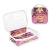 2 Pack Clear Decorative Toiletry Bag for Women TSA Approved Beauty Girl Portable Makeup Brush Bag Travel Essential Bolsa de maquillaje view 3