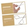 CALLARON 2pcs Manual Nose Hair Removal Scissors Hair Scissors for Women Men Stainless Steel Nose Trimmer Eyebrow view 4