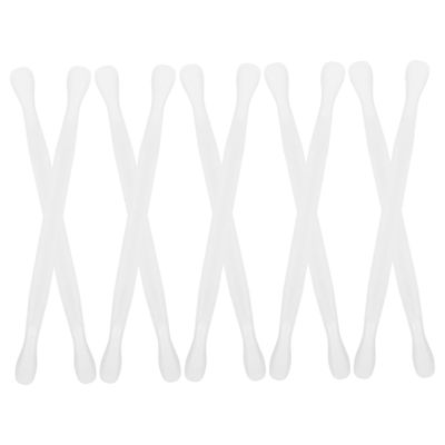 CALLARON 10pcs Dual Plastic Cuticle Pusher and Remover Tool for Nail Care Polish Remover and Cuticle Trimmer for Manicure and Pedicure and Nail Cleaner