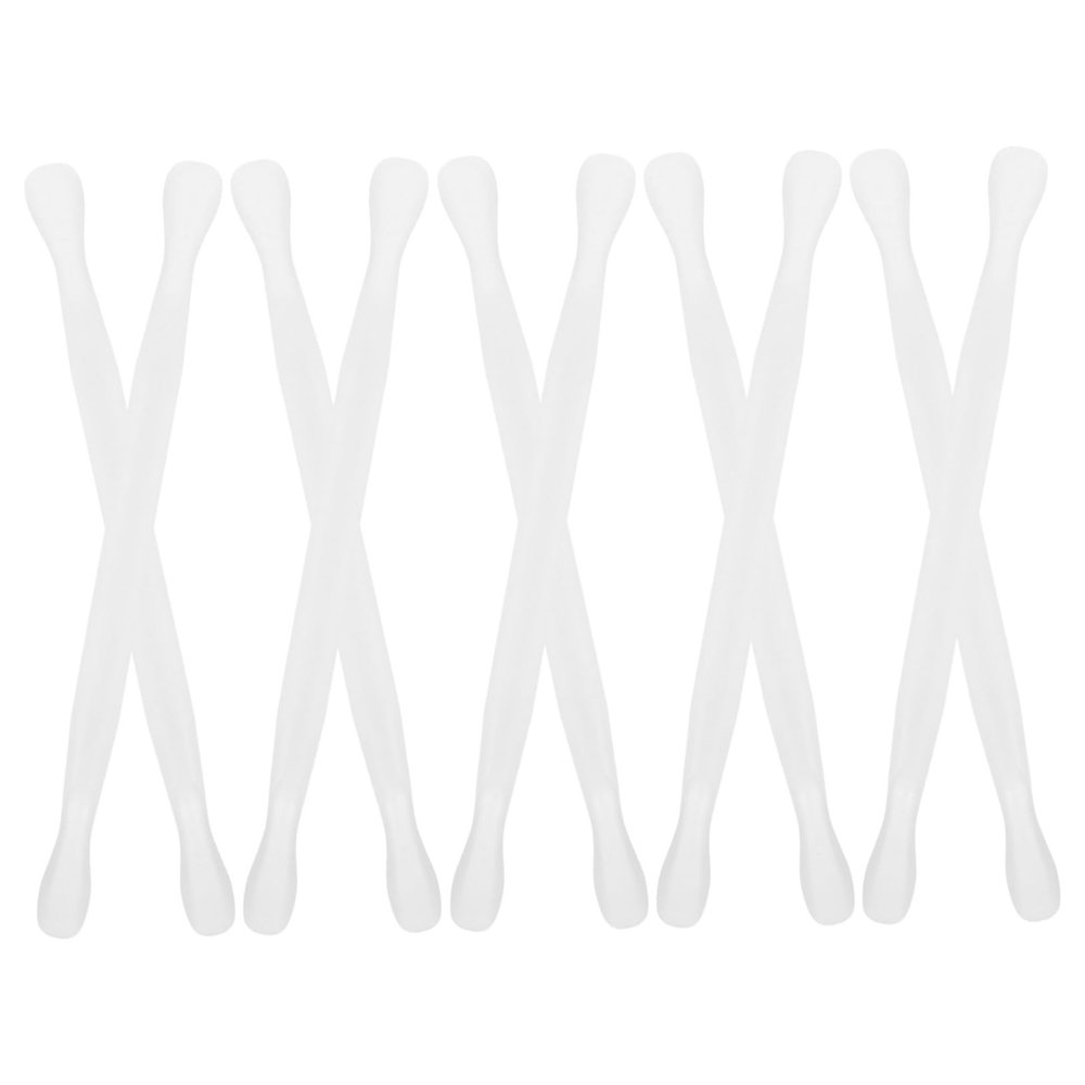 CALLARON 10pcs Dual Plastic Cuticle Pusher and Remover Tool for Nail Care Polish Remover and Cuticle Trimmer for Manicure and Pedicure and Nail Cleaner