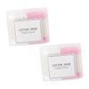 Healeved 2packs Disposable Cotton Swabs Multipurpose Double-head Makeup Cleaning Tool Includes Pointed and Round Tips for Ear Care and Makeup Application Pink White view 1
