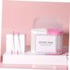 Healeved 2packs Disposable Cotton Swabs Multipurpose Double-head Makeup Cleaning Tool Includes Pointed and Round Tips for Ear Care and Makeup Application Pink White view 2