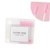 Healeved 2packs Disposable Cotton Swabs Multipurpose Double-head Makeup Cleaning Tool Includes Pointed and Round Tips for Ear Care and Makeup Application Pink White view 3