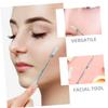 WRITWAA Double Headed Stainless Steel Blackhead Removal Tool Facial Scrubber for Pore Cleaning and Dead Skin Exfoliation for Skincare Routine view 3