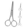 VICASKY 4pcs Tip Stainless Scissors for Eyebrow and Facial Hair Trimming Compact Grooming Tool for Safe and Precise Use Go view 1
